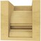 Ekena Millwork 5"W x 5"D x 5"H Wide Diane Rough Cedar Woodgrain TimberThane Corbel, Primed Tan CORUR05X05X05DIARCPR - alternate 3